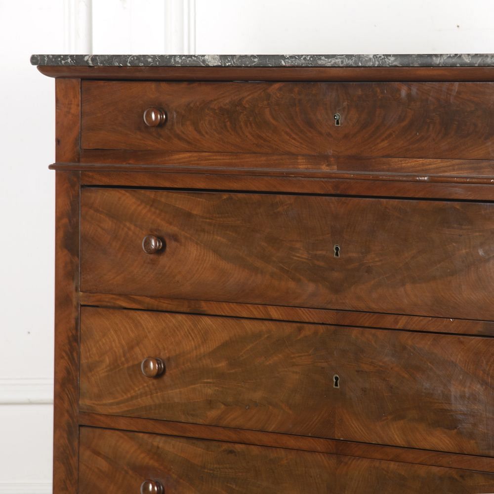 French Mahogany Semainier Chest of Drawers CC4815653