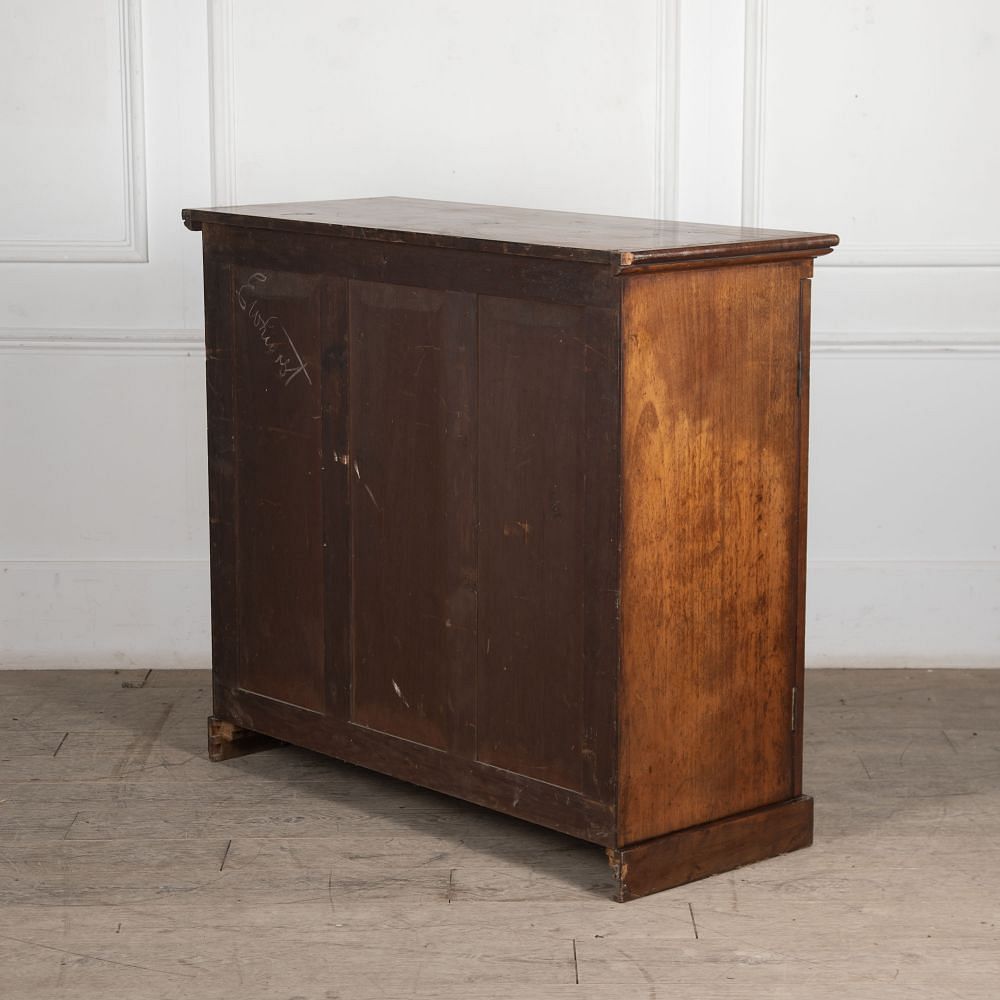 19th Century English Flame Mahogany Collectors Cabinet CC991764