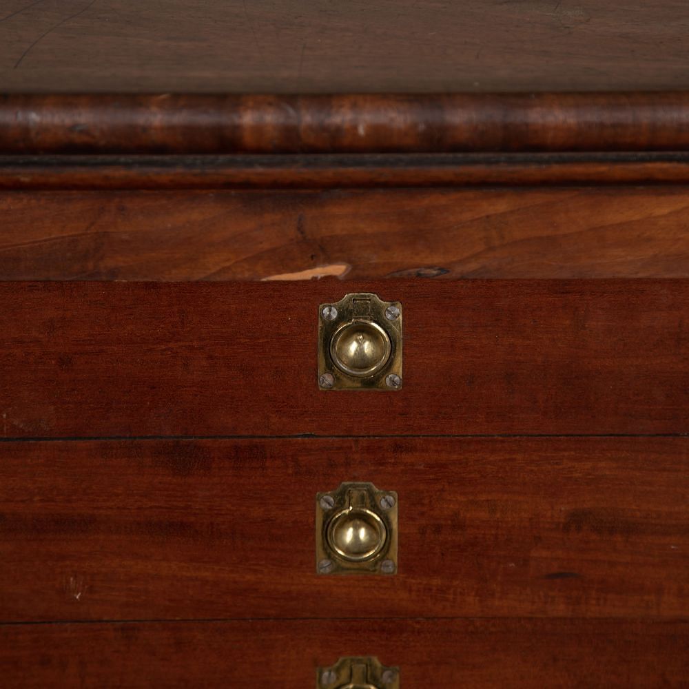 19th Century English Flame Mahogany Collectors Cabinet CC991764
