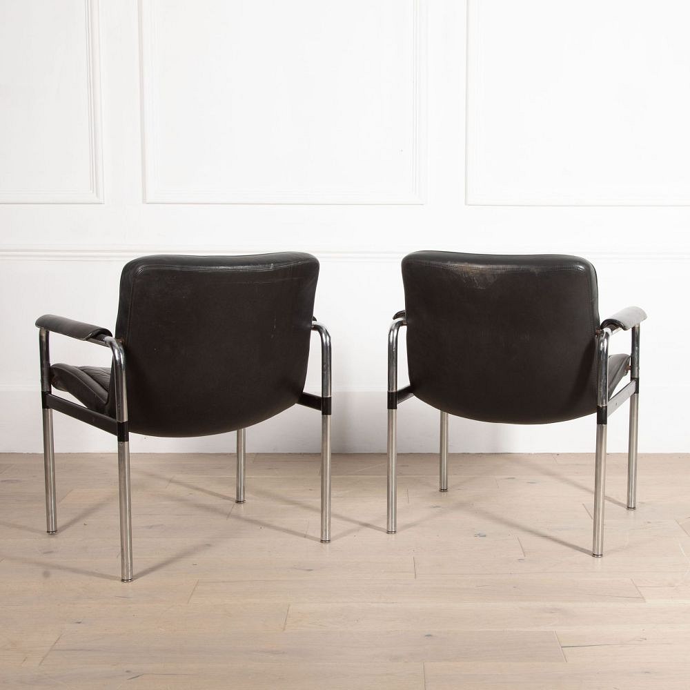 20th Century Chrome Steel Desk Chairs CH0433838