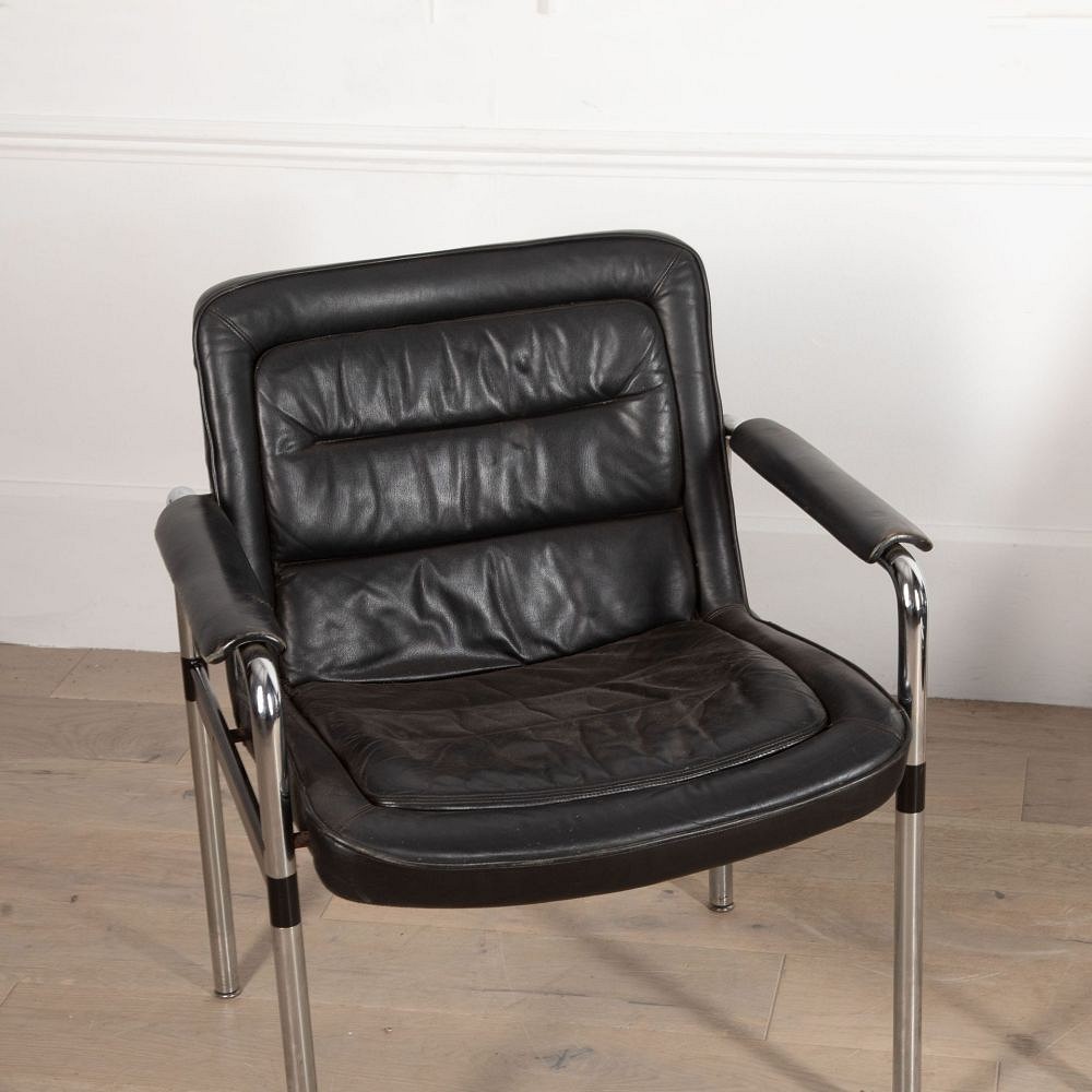 20th Century Chrome Steel Desk Chairs CH0433838
