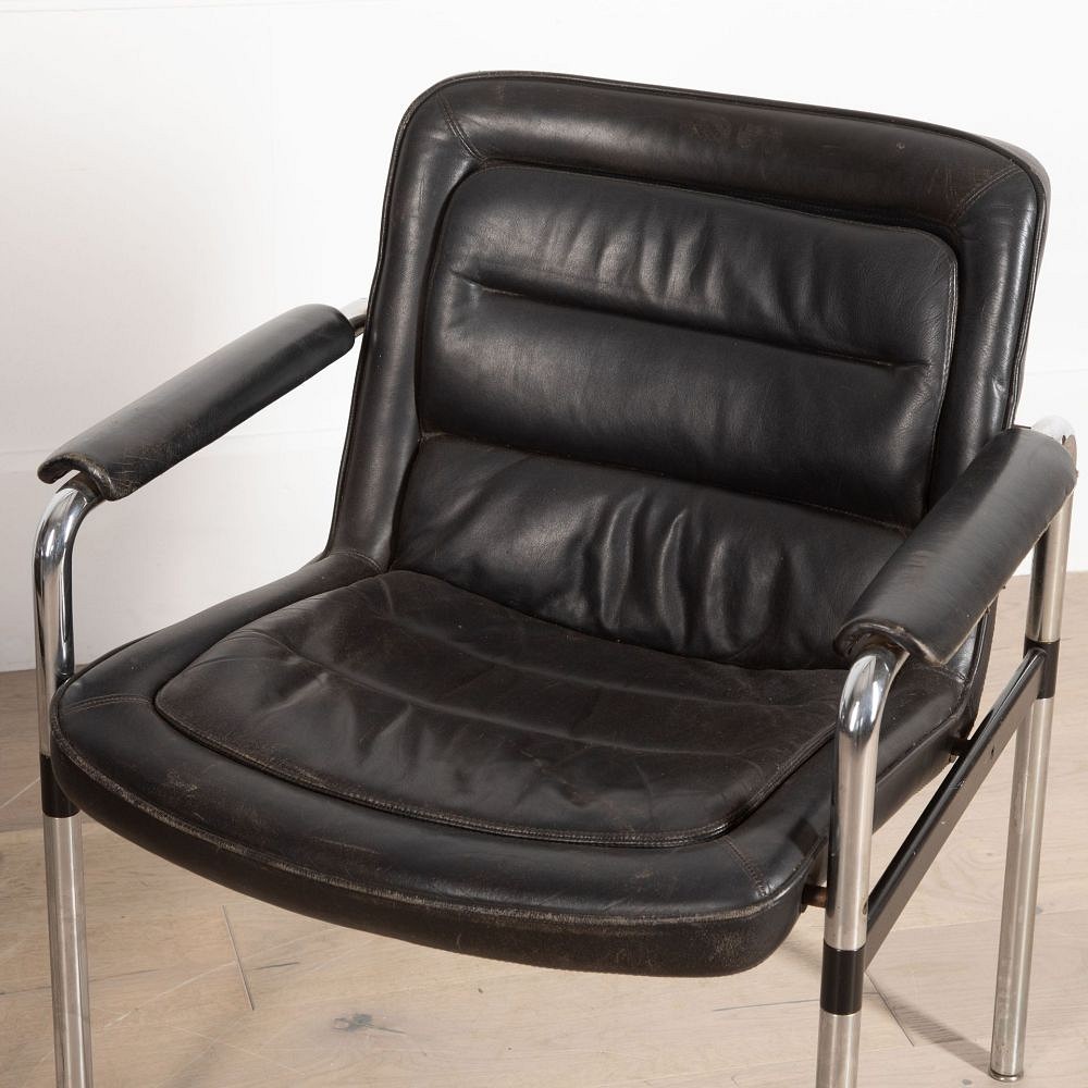 20th Century Chrome Steel Desk Chairs CH0433838