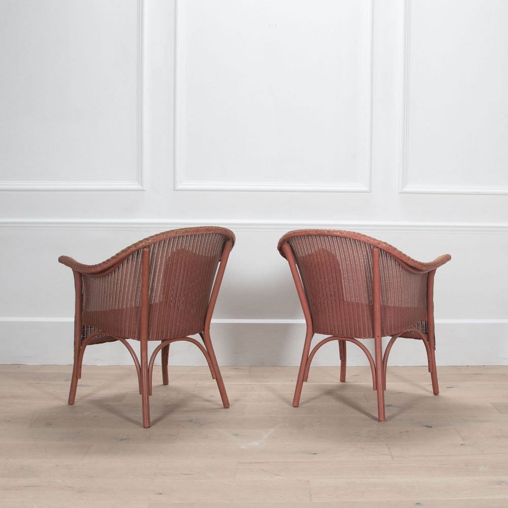 Pair of Lloyd Loom Armchairs CH0533928