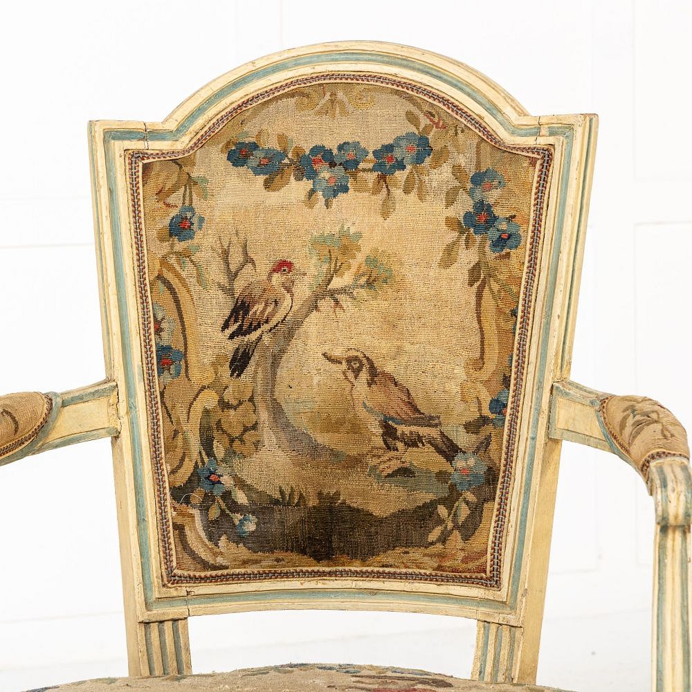 Pair of 18th Century French Painted Armchairs CH0639967