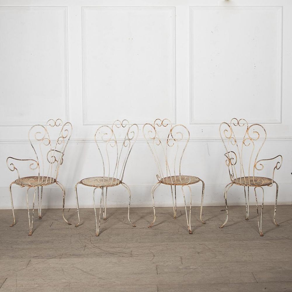 SALE: Set of Four 20th Century French Garden Chairs CH1527677