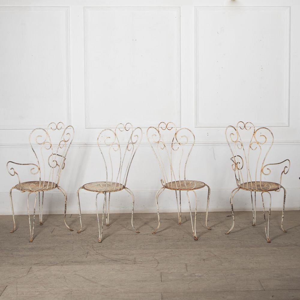 SALE: Set of Four 20th Century French Garden Chairs CH1527677