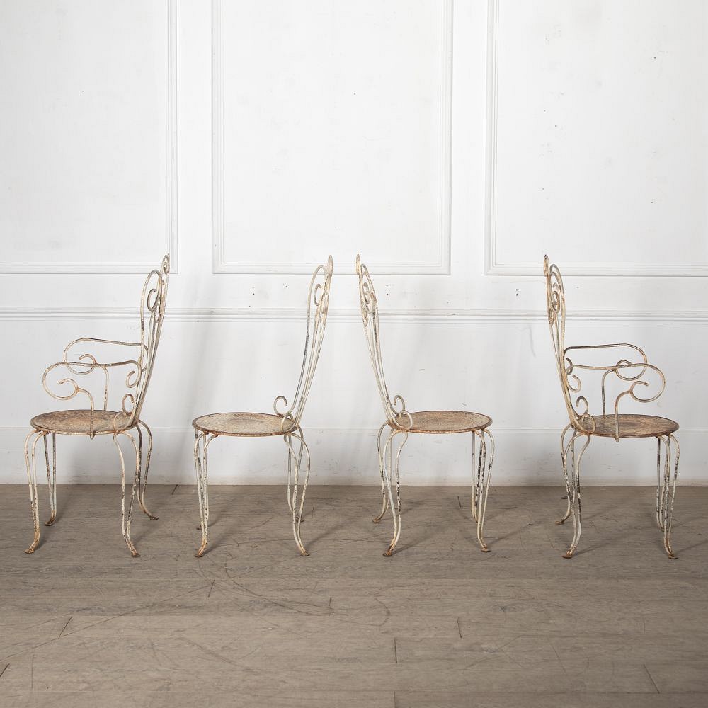 SALE: Set of Four 20th Century French Garden Chairs CH1527677