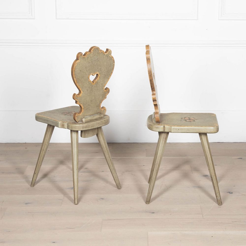 Pair of Charming Folk Art Side Chairs CH1532409