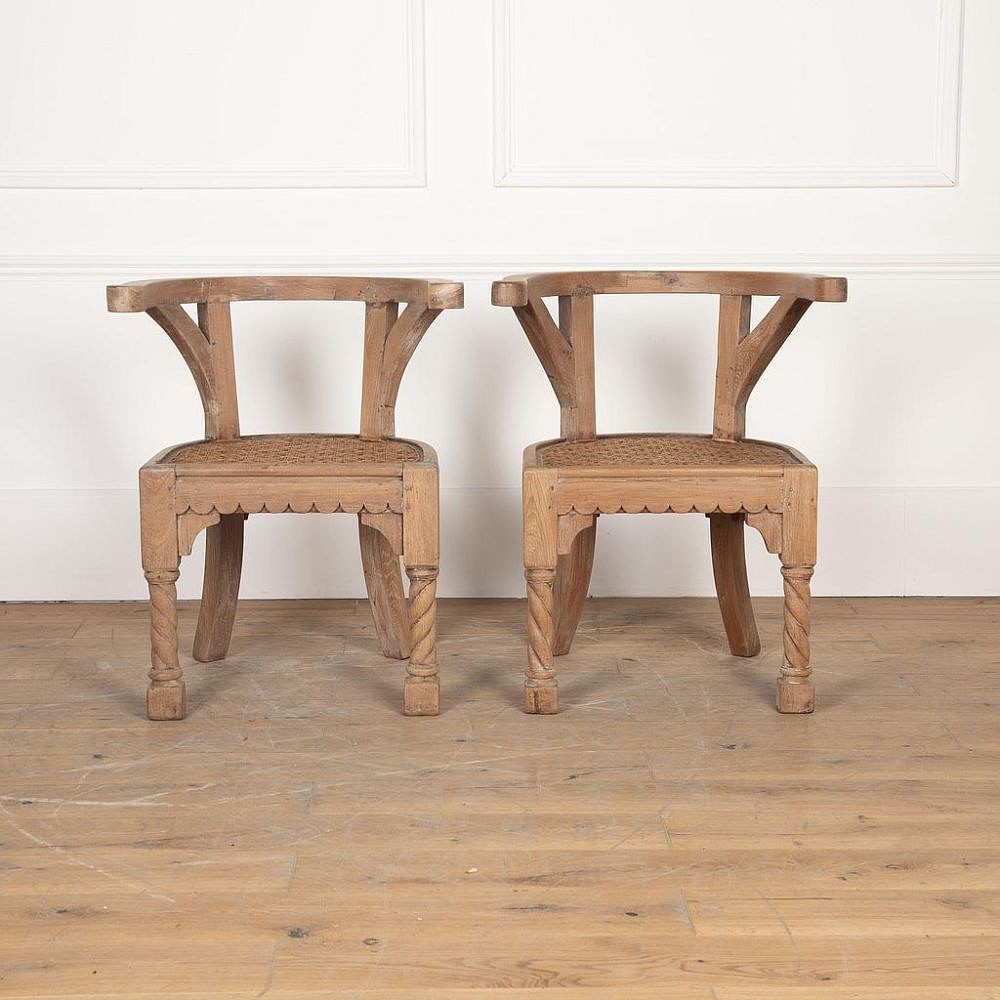 Pair of 19th Century Hardwood Armchairs CH2726704