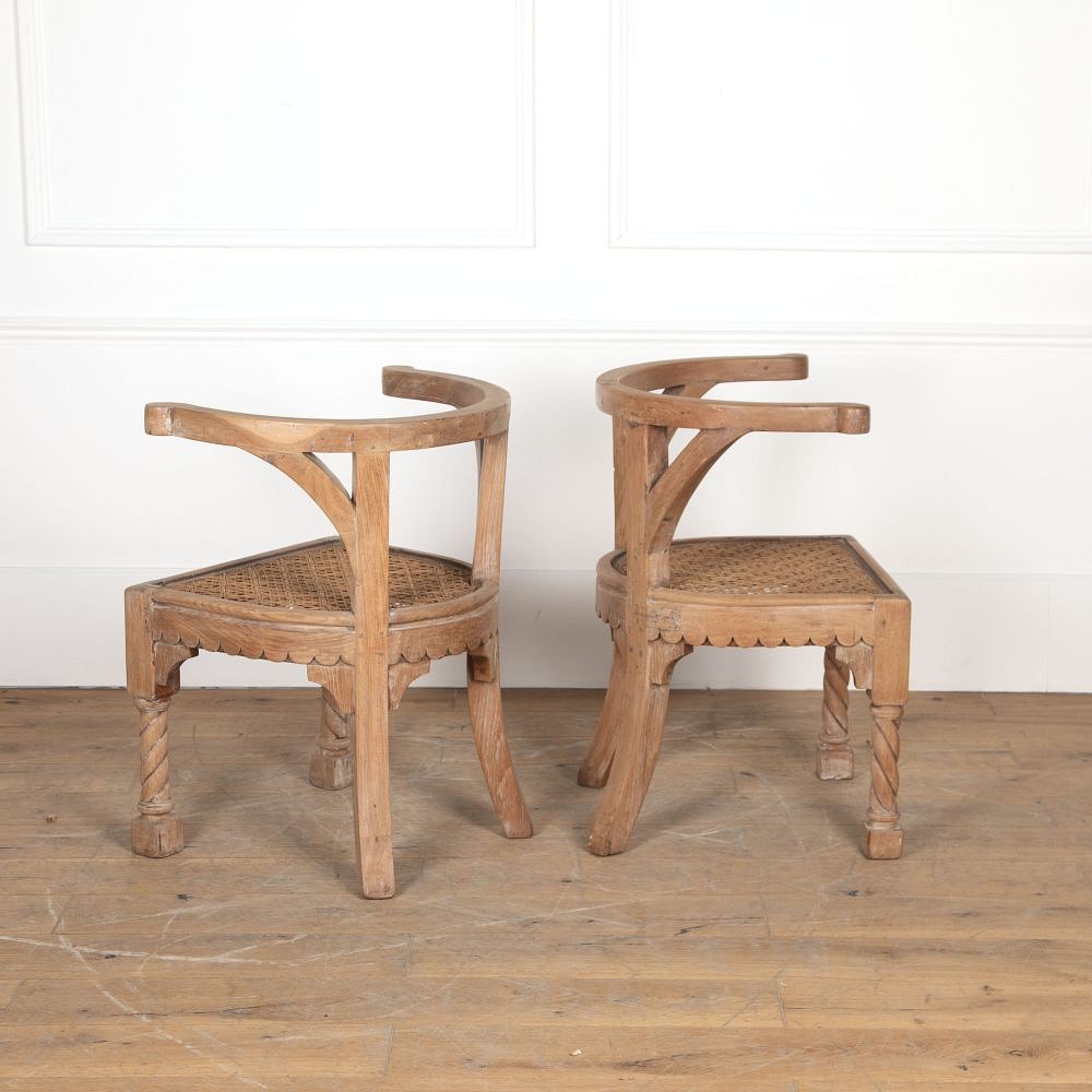 Pair of 19th Century Hardwood Armchairs CH2726704