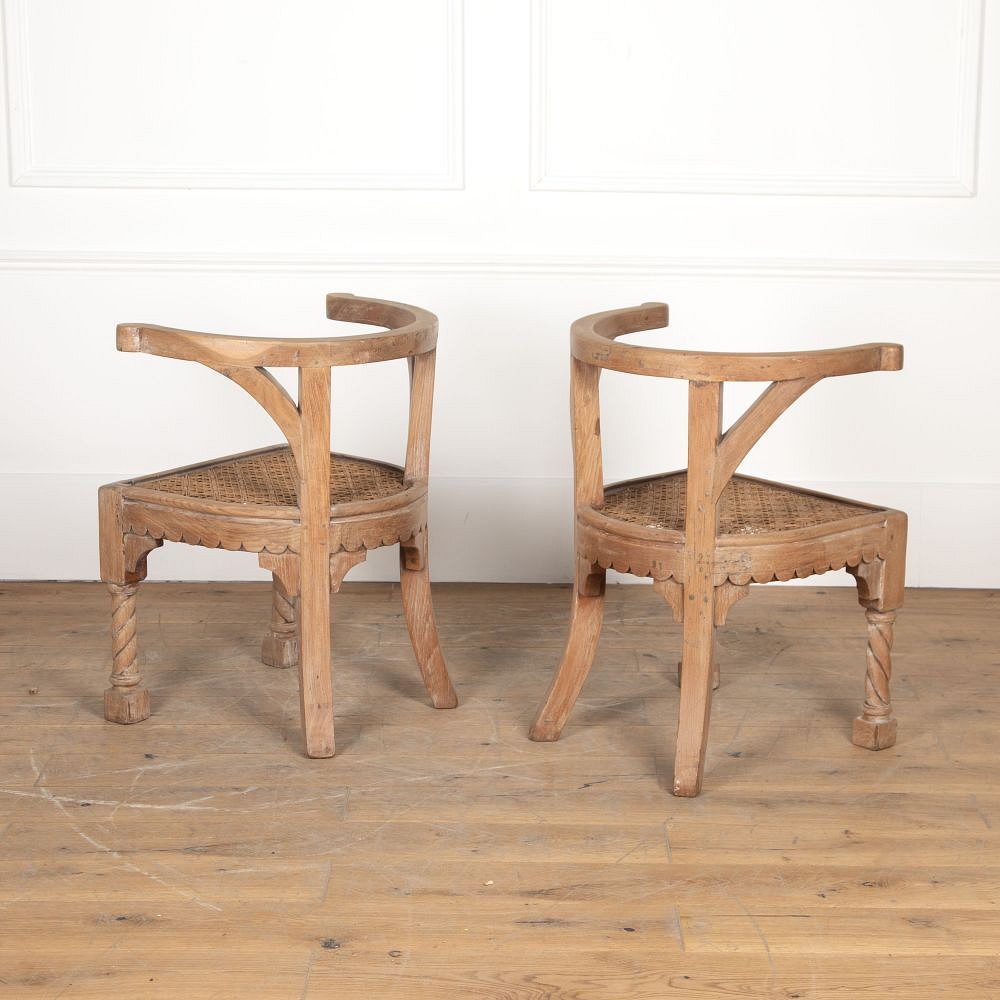 Pair of 19th Century Hardwood Armchairs CH2726704