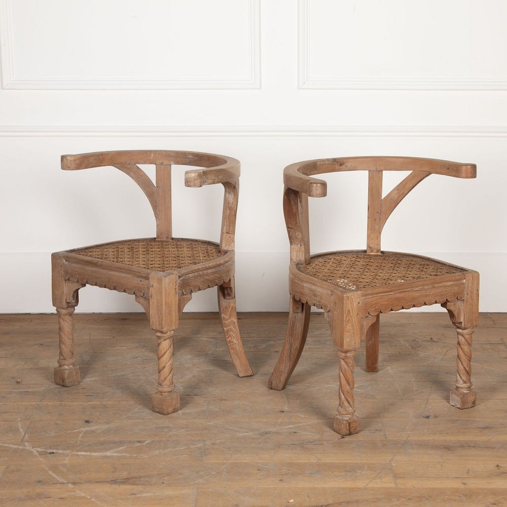 Pair of 19th Century Hardwood Armchairs CH2726704