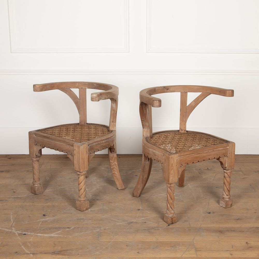 Pair of 19th Century Hardwood Armchairs CH2726704