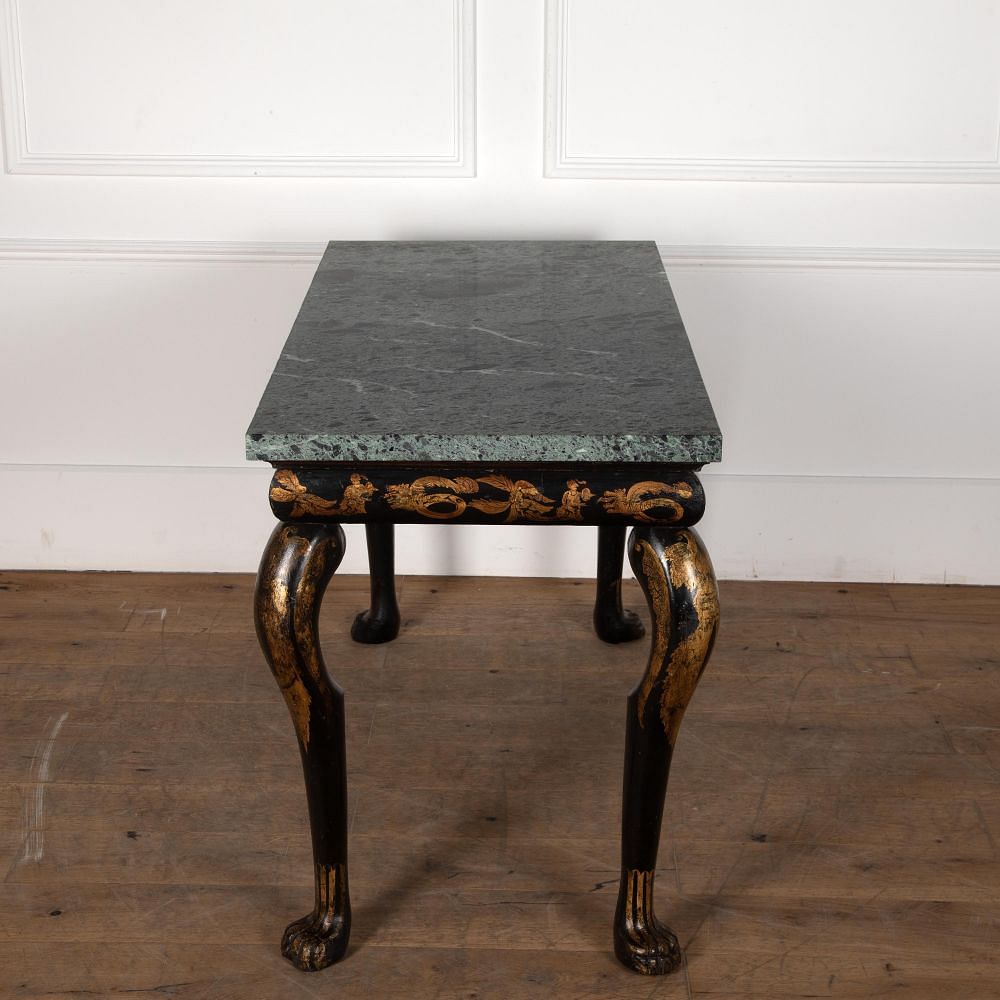 Regency Chinoiserie and Marble Console Table CO0329848