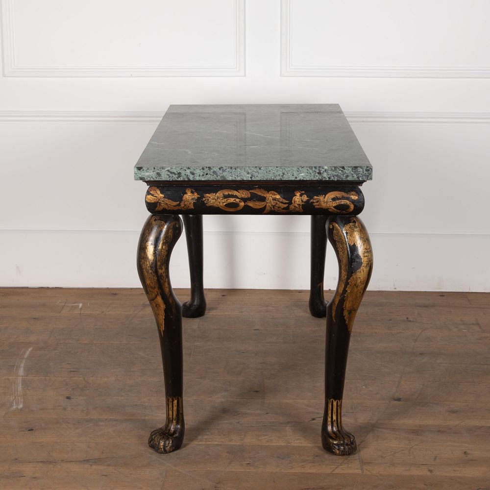 Regency Chinoiserie and Marble Console Table CO0329848