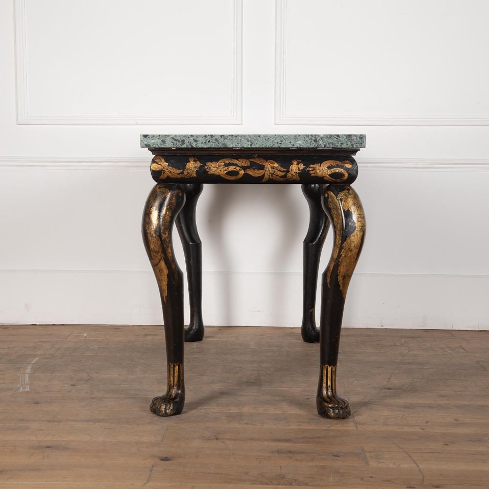 Regency Chinoiserie and Marble Console Table CO0329848