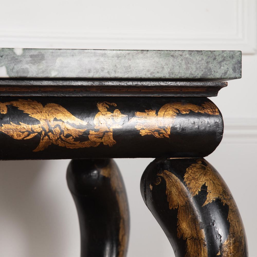 Regency Chinoiserie and Marble Console Table CO0329848