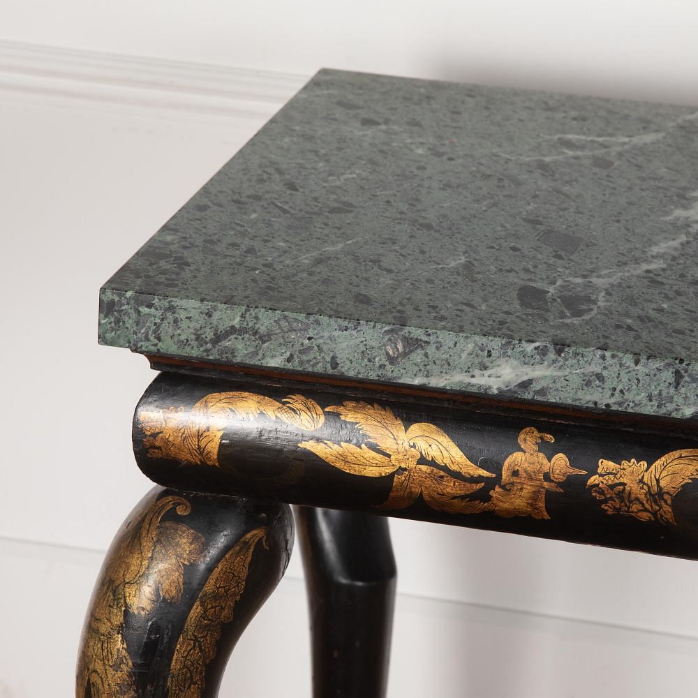 Regency Chinoiserie and Marble Console Table CO0329848