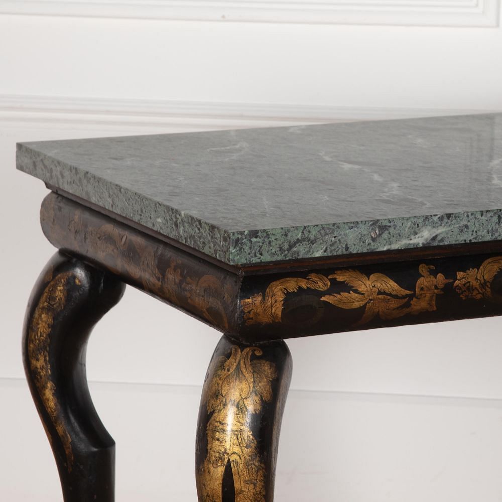 Regency Chinoiserie and Marble Console Table CO0329848