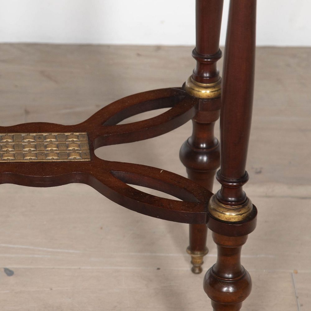 19th Century Mahogany Side Table in the Manner of Weisweiler CO1532452
