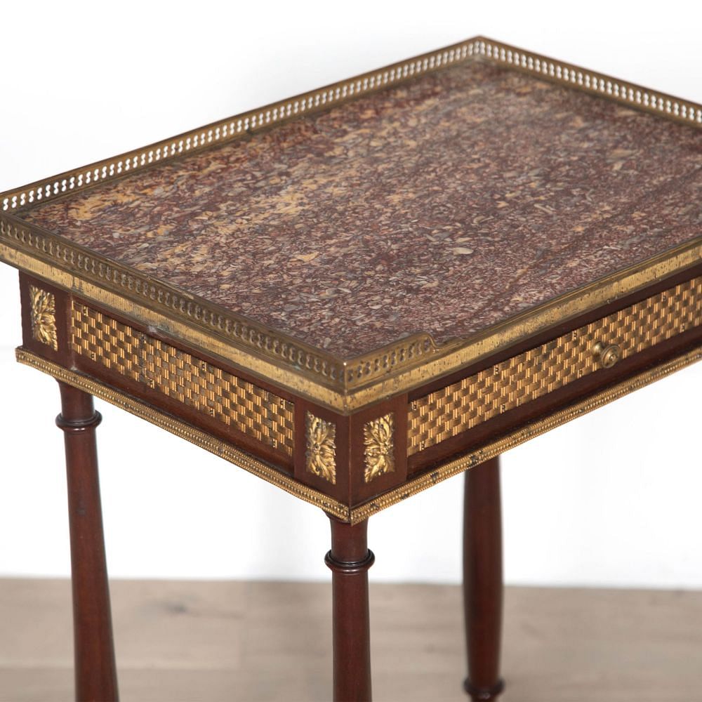 19th Century Mahogany Side Table in the Manner of Weisweiler CO1532452