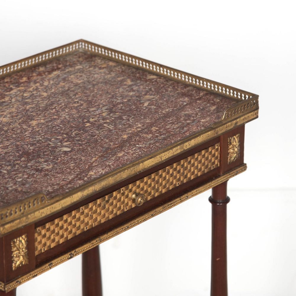 19th Century Mahogany Side Table in the Manner of Weisweiler CO1532452