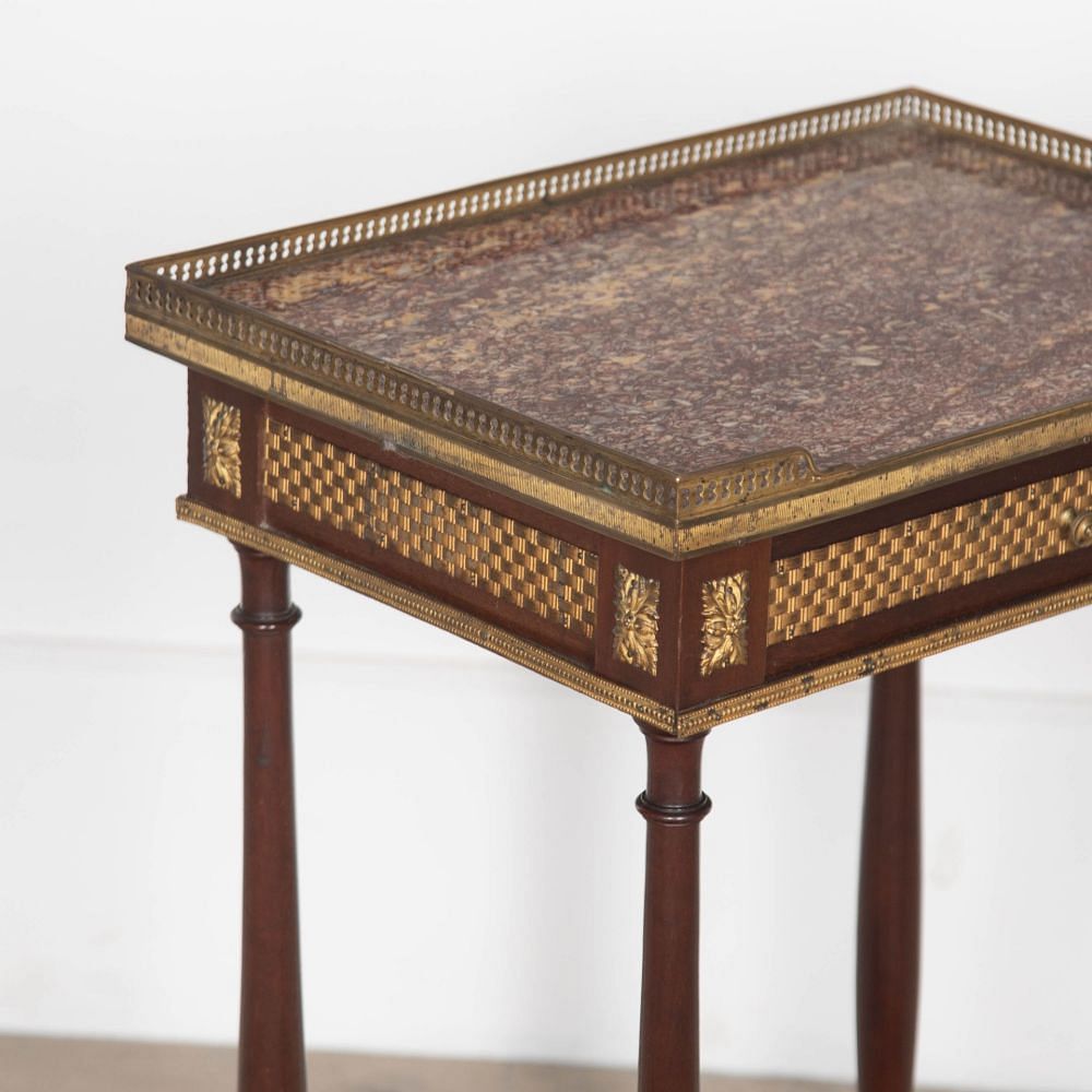 19th Century Mahogany Side Table in the Manner of Weisweiler CO1532452