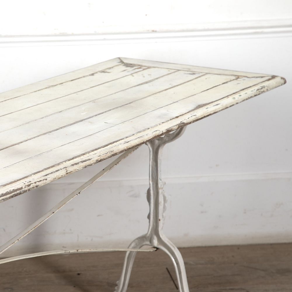 Early 20th Century Iron and Painted Wood Console Table CO2826957