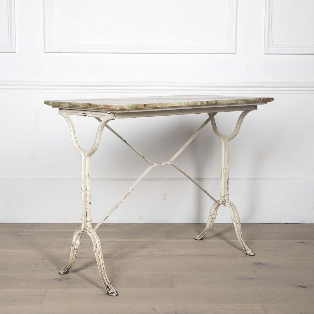 19th Century French Onyx Topped Bistro Table CO2832002