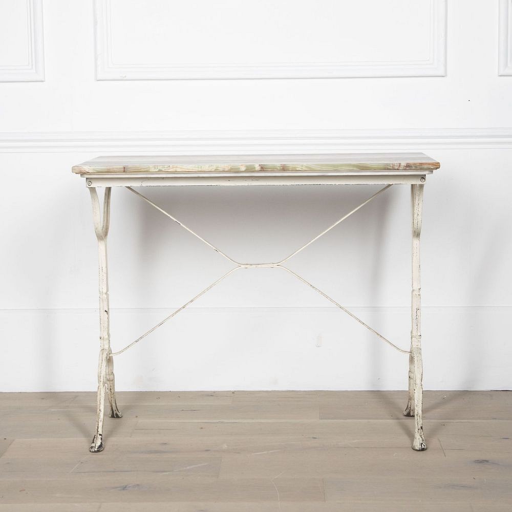 19th Century French Onyx Topped Bistro Table CO2832002