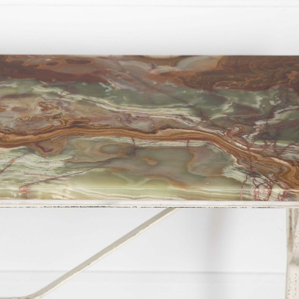 19th Century French Onyx Topped Bistro Table CO2832002