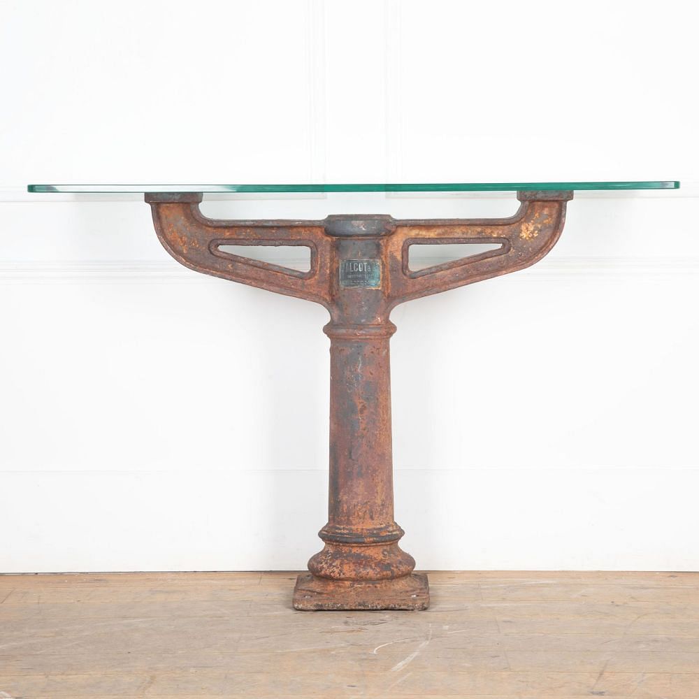 19th Century French Cast Iron Console CO3733131