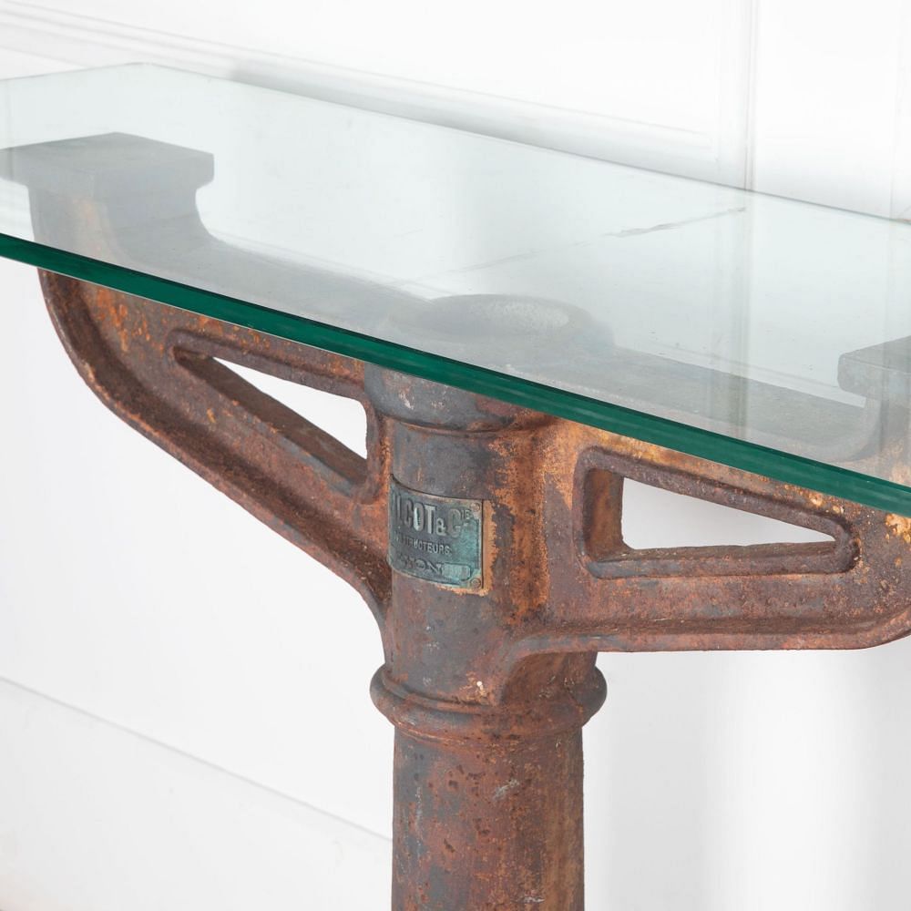 19th Century French Cast Iron Console CO3733131