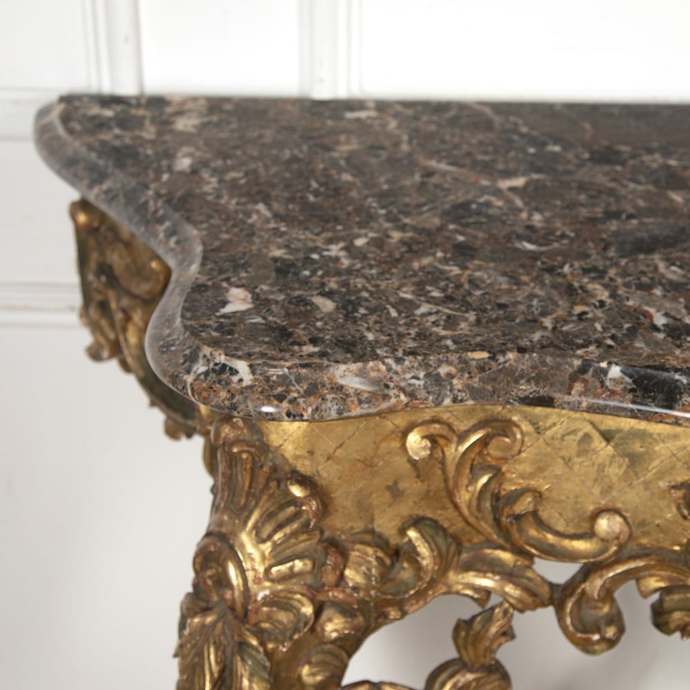 19th Century Carved Gilt Wood Console Table CO5219554