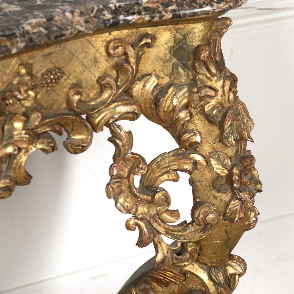 19th Century Carved Gilt Wood Console Table CO5219554