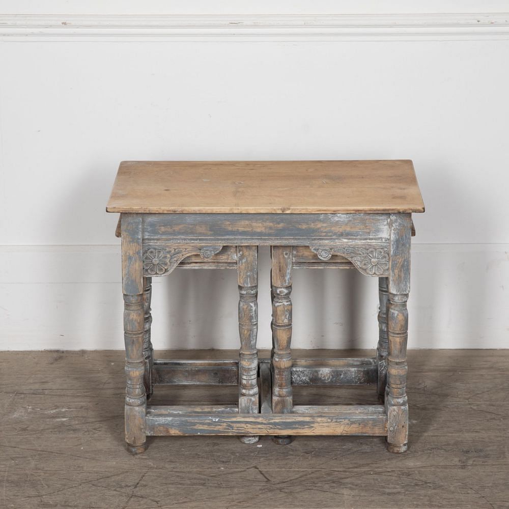 19th Century Painted and Bleached Oak Childs' Table CO8430247