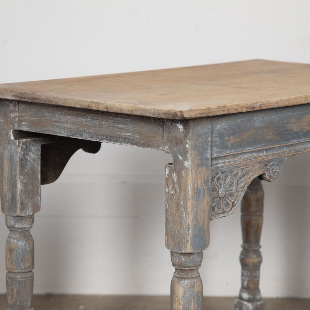 19th Century Painted and Bleached Oak Childs' Table CO8430247