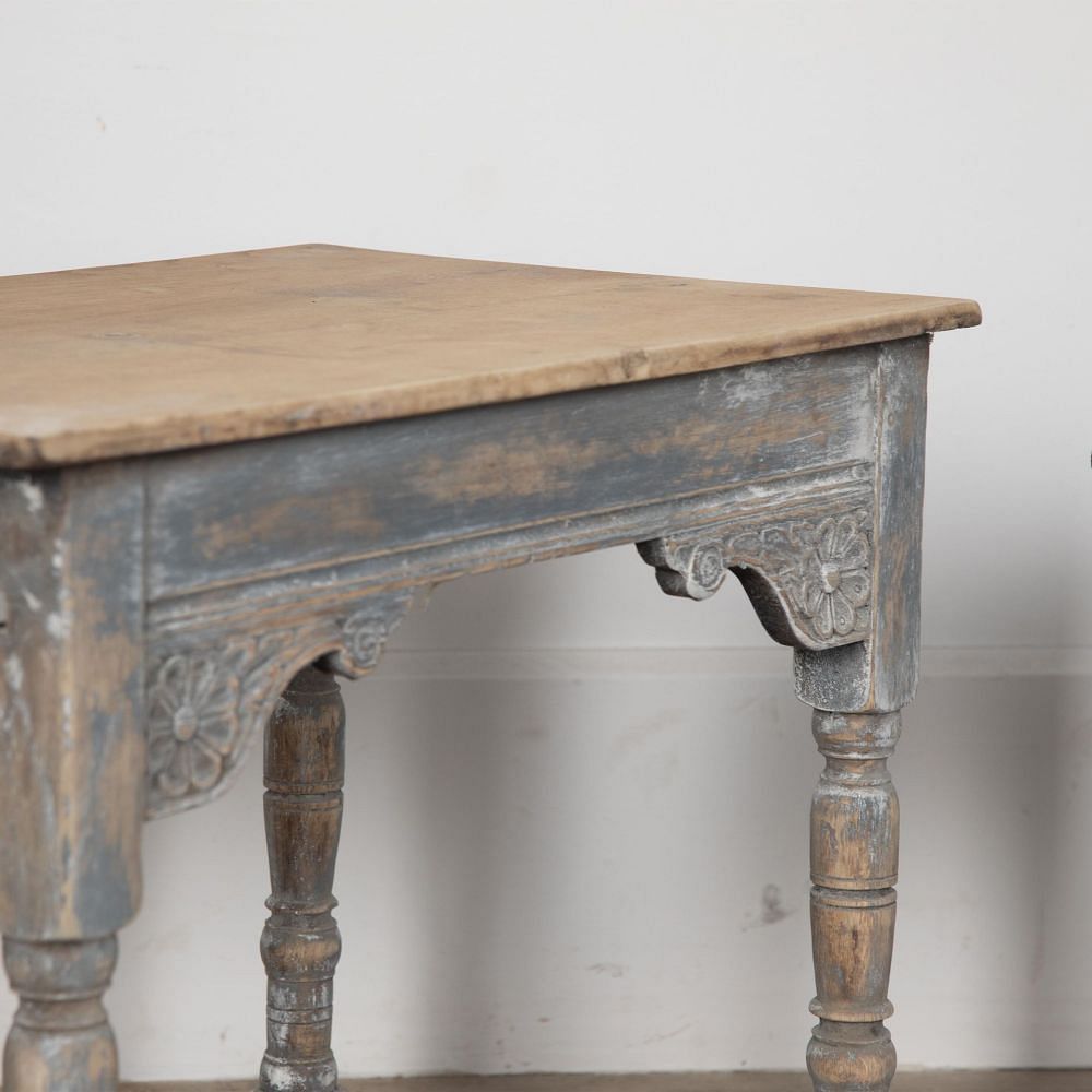 19th Century Painted and Bleached Oak Childs' Table CO8430247