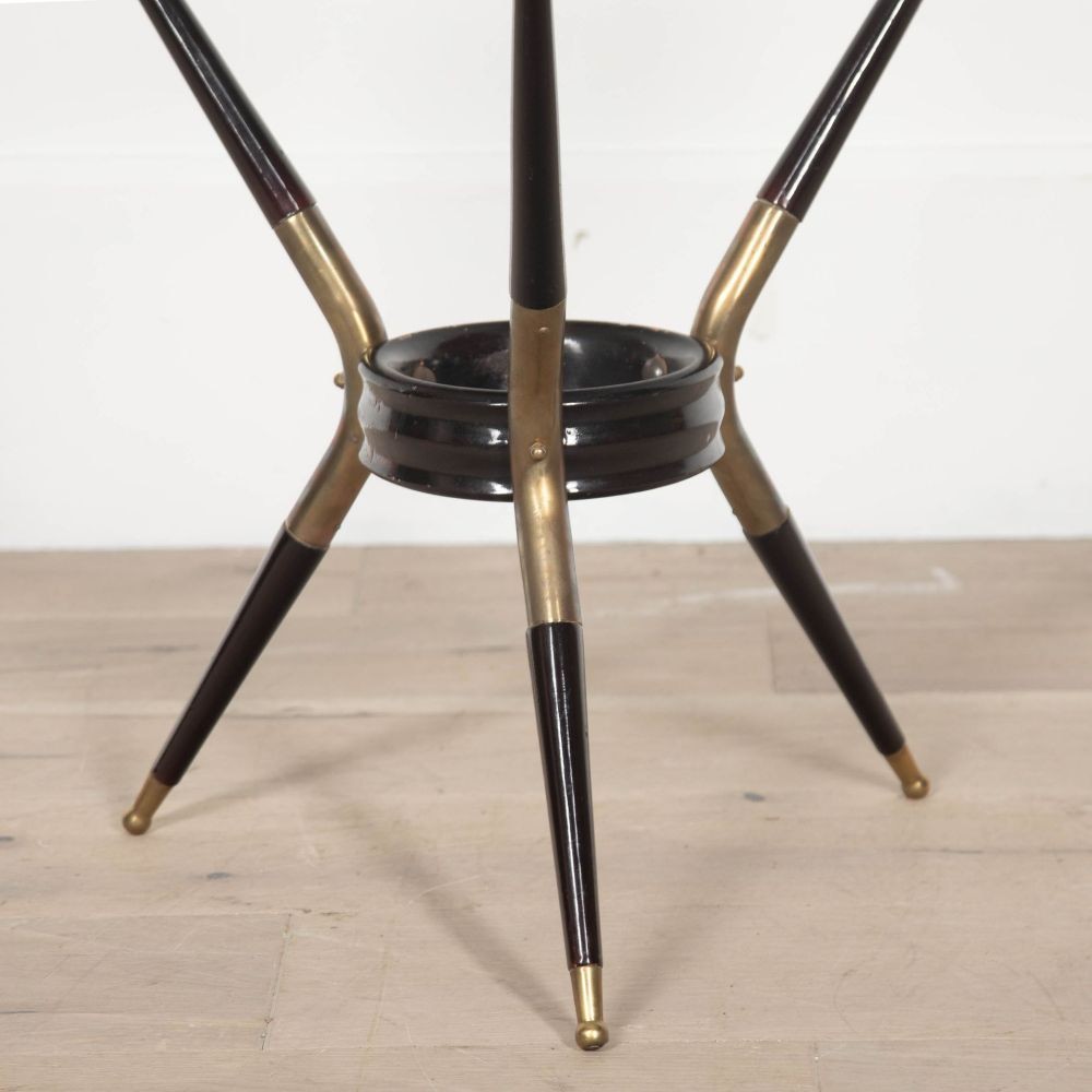 SALE: 20th Century Italian Coffee or Side Table with Glass Top CT4632947