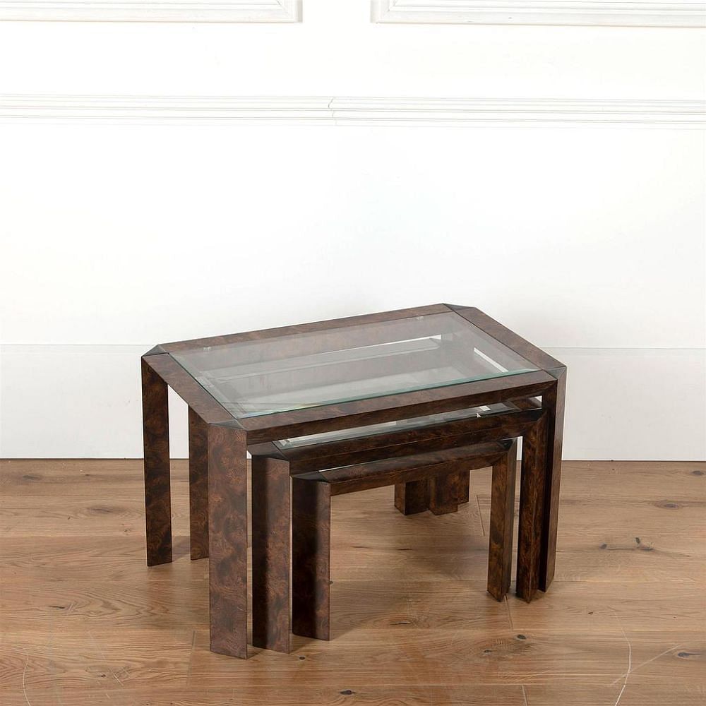 20th Century Burr Elm Nest of Tables CT7361576