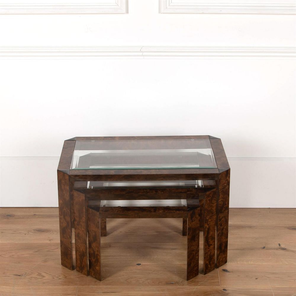 20th Century Burr Elm Nest of Tables CT7361576