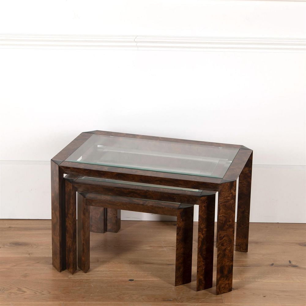 20th Century Burr Elm Nest of Tables CT7361576
