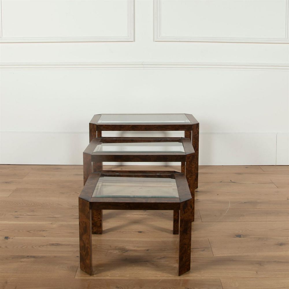 20th Century Burr Elm Nest of Tables CT7361576