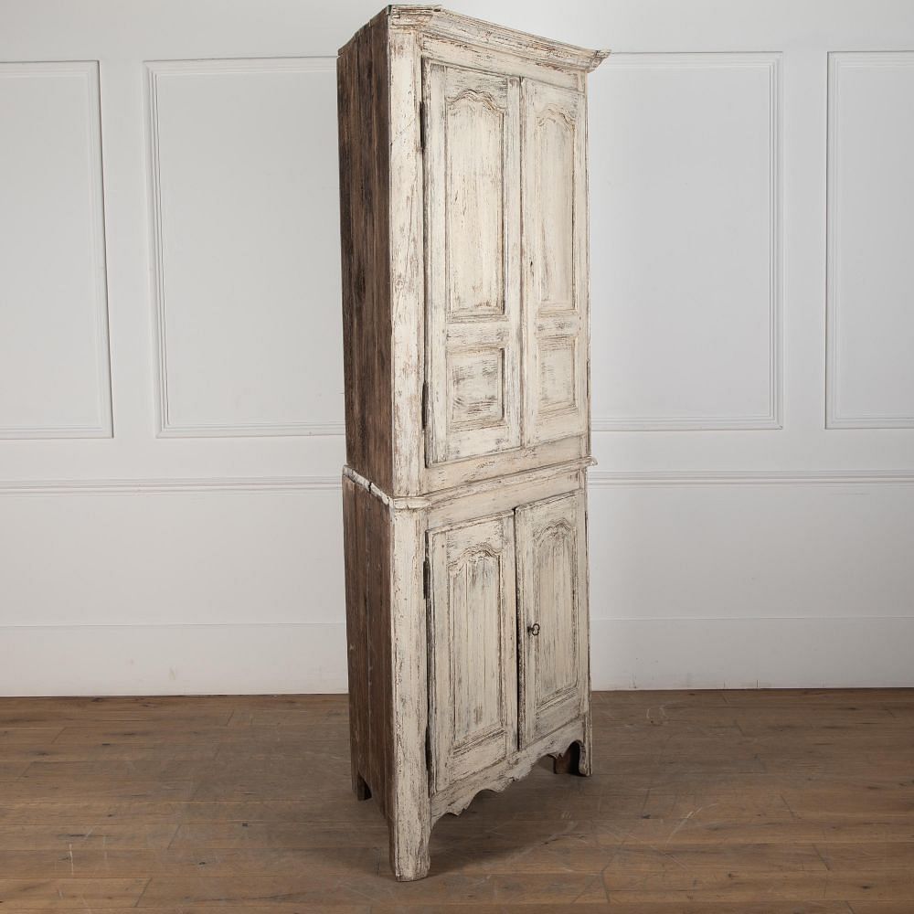 19th Century French Painted Corner Cupboard CU1430159