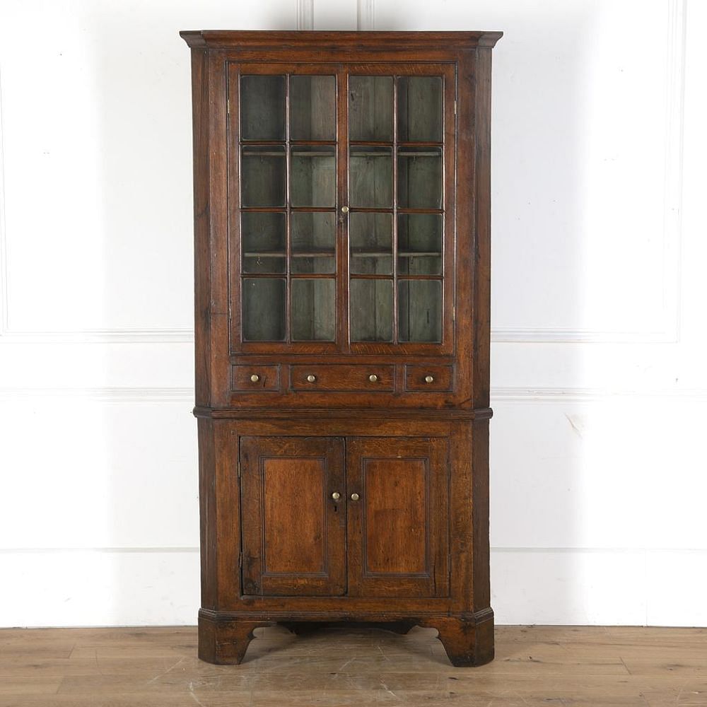 Welsh Glazed Corner Cupboard CU2812571