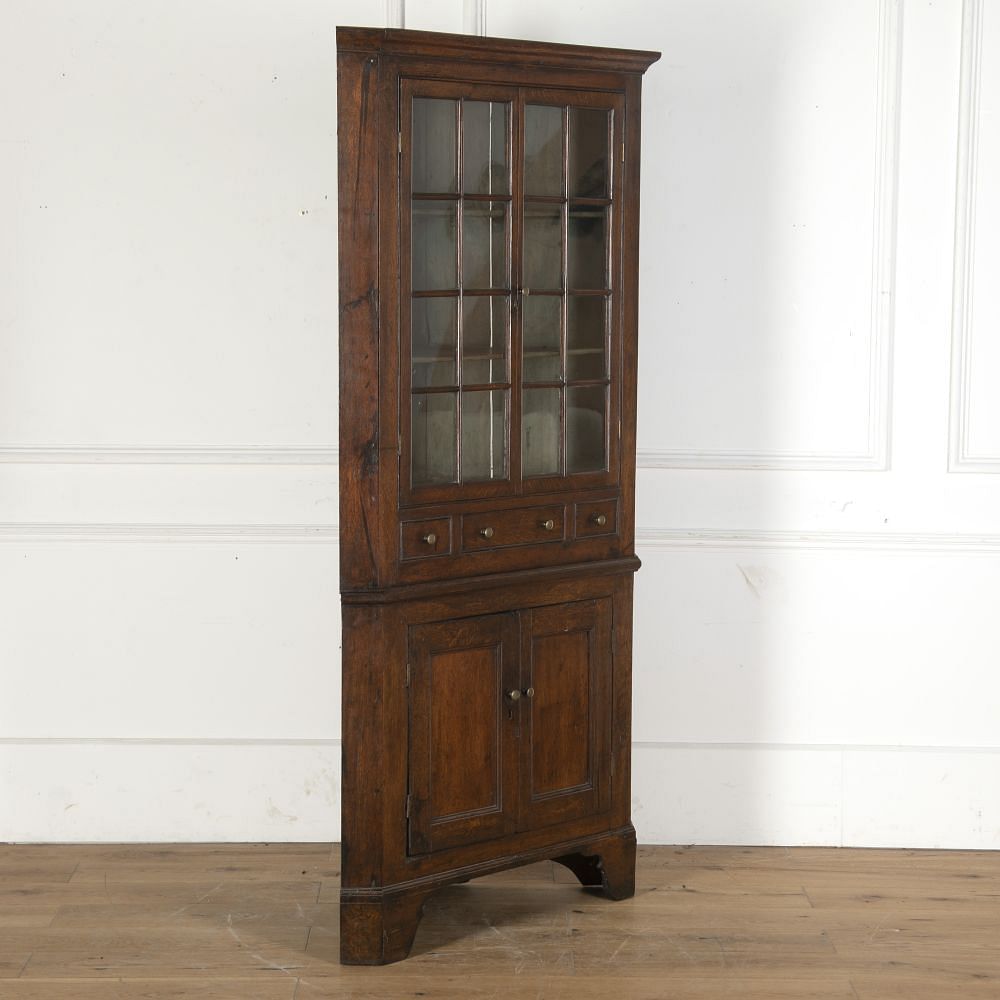 Welsh Glazed Corner Cupboard CU2812571