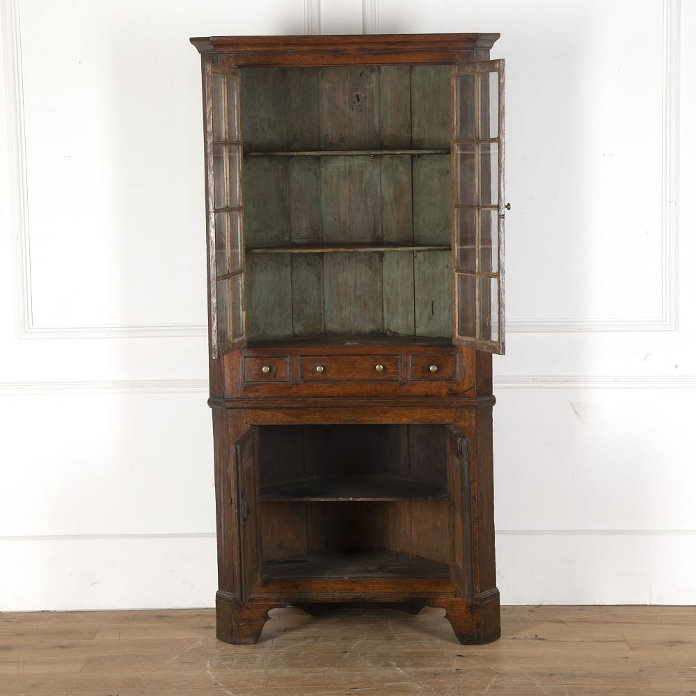 Welsh Glazed Corner Cupboard CU2812571