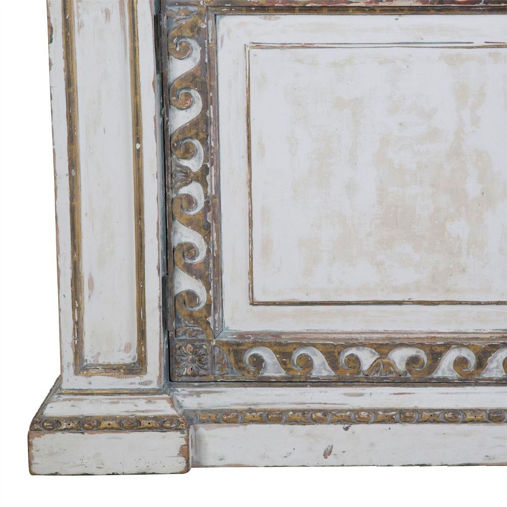 19th Century English Kentian Style Painted Cupboard CU4154784