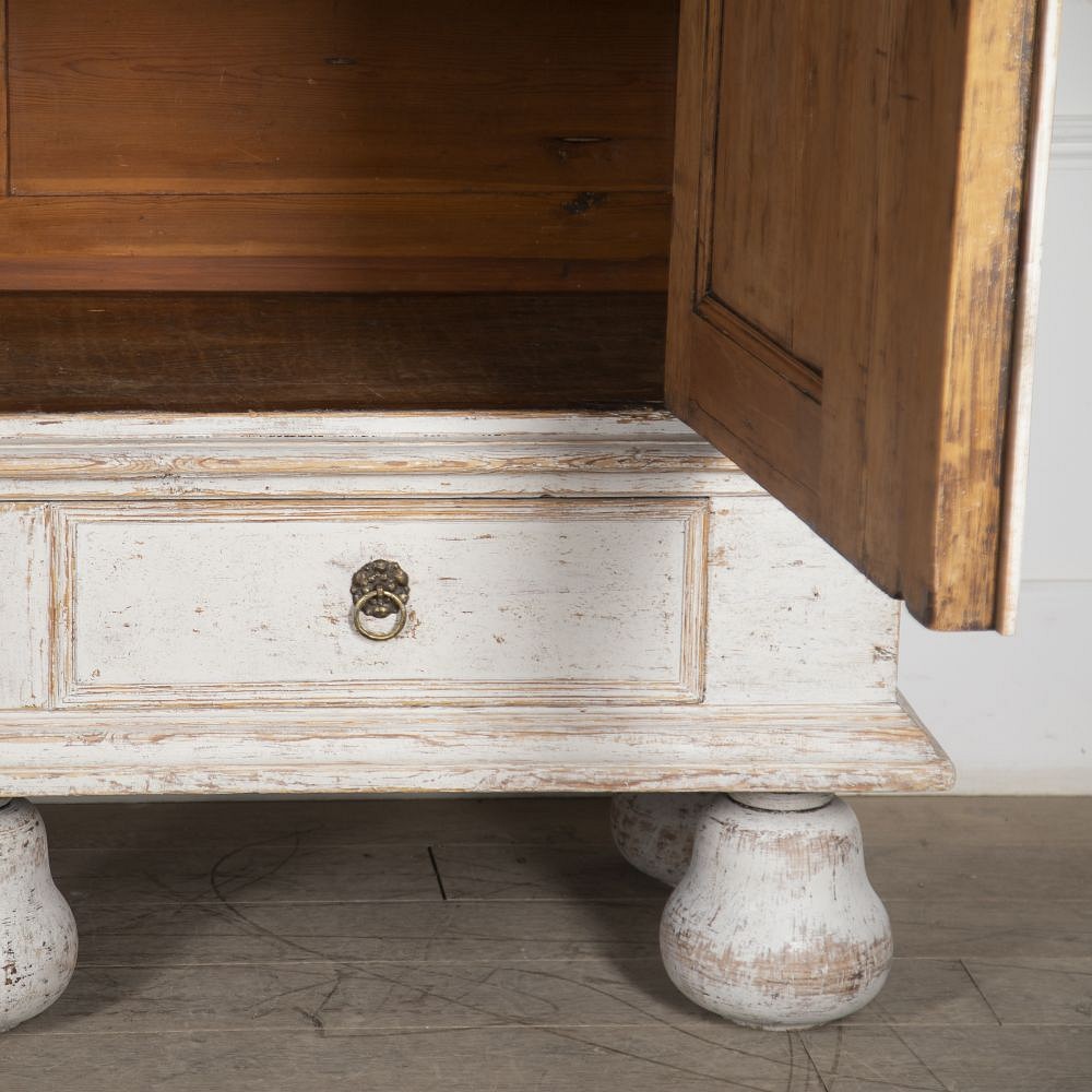 Large 18th Century Swedish Baroque Cabinet CU6023930