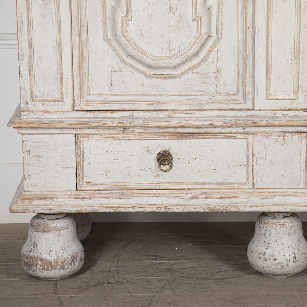Large 18th Century Swedish Baroque Cabinet CU6023930